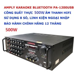 Amply tăng âm PA-1200USB 8 sò, công suất 500W