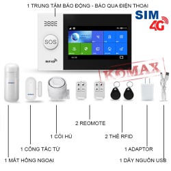 Bộ Báo Động Chống Trộm Qua WIFI Và Sim GSM GW05 Cao Cấp