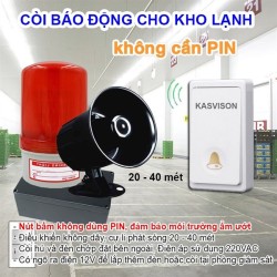 Bộ tổ hợp nút bấm chuông, còi báo động cho kho lạnh KA-AL08