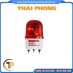 Đèn xoay cảnh báo báo động có còi có dây HS-208 nguồn 12V