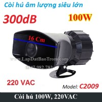 Còi hú báo động công suất lớn 220V TR-C2009 100W Còi hú báo động công suất lớn 220V TR-C2009 100W
