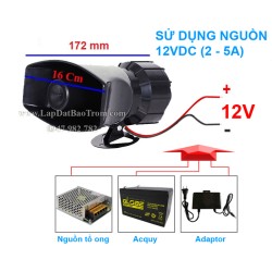 Còi hụ báo động công suất lớn 12V DC100W