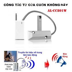 Công tắc từ báo động gắn cửa cuốn không dây AL-CC801W