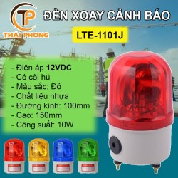 Đèn xoay cảnh báo và cứu hộ LTE-1101J có còi, điện 12VDC