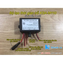 Bộ mạch kích duy trì thời gian trễ đóng ngắt relay từ 5s đến 3 phút TIMER-01NO, bật đèn, còi hú báo động