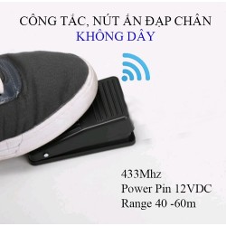 Nút công tắc đạp chân không dây KS-21CD-W