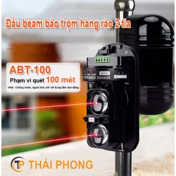 Đầu beam báo trộm hàng rào 2 tia ABT-100