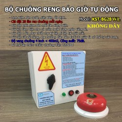 Bộ chuông reo báo giờ tự động không dây KST-BG28WL