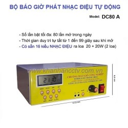 Bộ phát nhạc điệu tự động DC80A, 16 kiểu nhạc báo giờ