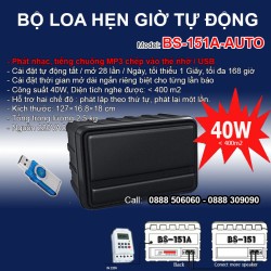 Loa báo giờ tự động phát nhạc, kiểu chuông mp3 BS-151A-AUTO hẹn báo giờ làm việc, nghỉ giải lao, thư giãn, giải trí