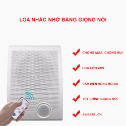 Loa nhắc nhở hồng ngoại bằng giọng nói hướng dẫn ga tàu, công trường BS-638PIR Loa nhắc nhở hồng ngoại bằng giọng nói hướng dẫn ga tàu, công trường BS-638PIR