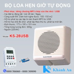 Bộ loa báo giờ tự động KS-28USB (mở nhạc, reng chuông cho văn phòng, nhà xưởng, trường học)