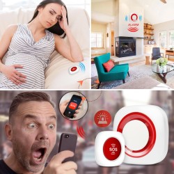 Chuông báo khẩn cấp cho người già SOS, báo qua điện thoại SOS-SIM02