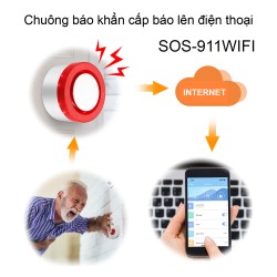 Chuông báo động khẩn cấp SOS-911WIFI báo lên điện thoại