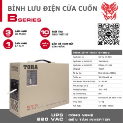 Bình lưu điện TORA B1000 cho cửa cuốn tải Motor 1000Kg