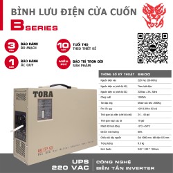 Bình lưu điện TORA B600 cho cửa cuốn tải Motor 600Kg