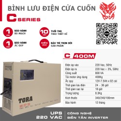 Bình lưu điện TORA C400M cho cửa cuốn tải Motor 400Kg