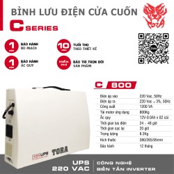 Bình lưu điện TORA C800 cho cửa cuốn tải Motor 800Kg