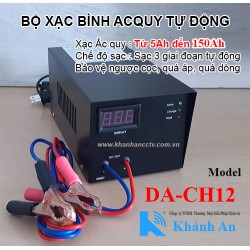 Bộ sạc bình Acquy tự động 12V DA-CH12 (xạc 1 bình 12V từ 5Ah đến 150Ah)