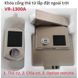 Khóa cổng thẻ từ chống nước, dùng Pin, lắp đặt ngoài trời VR-1300A