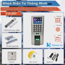 Bộ kiểm soát cửa vân tay thẻ từ F18 (khóa hít nam châm)