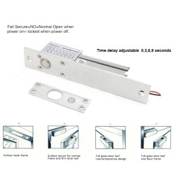 Khóa chốt điện từ SB-100ST, 4 dây, khóa khi cấp điện, nhả khi mất điện, Fail safe