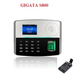 Máy chấm công Vân Tay GIGATA S800 có pin lưu điện