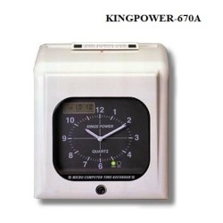 Máy chấm công thẻ giấy IN BÚA KINGS POWER 670A