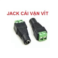 Đầu Jack nguồn DC CÁI, loại vặn vít