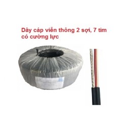 Dây cáp viễn thông 2 sợi 7 tim có cường lực