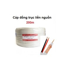 Dây cáp đồng trục liên nguồn, có dầu, cuộn 200m