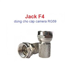 Jack F4 dùng cho BNC với cáp camera RG59 Jack F4 dùng cho BNC với cáp camera RG59