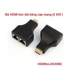 Bộ HDMI kéo dài bằng cáp mạng HDMItoLAN30M2 (2 SỢI )