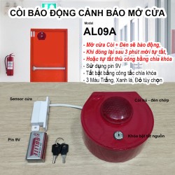 Còi hú báo động cảnh báo mở cửa KA-AL09A (phù hợp cửa thoát hiểm, cửa chống cháy, an ninh, kho hàng, nhà xưởng)