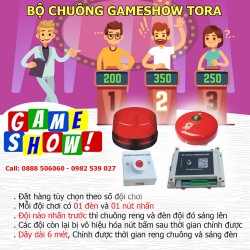 Cho thuê bộ chuông trò chơi chuông điện game show ( 2 ,3,4,5,6,7,8 đội chơi)