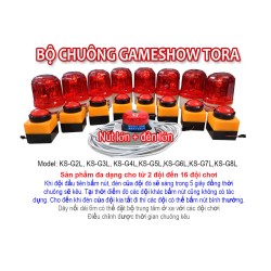 Cho thuê bộ chuông đèn thi đố vui - chuông điện game show ( 2 ,3,4,5,6,7,8 đội chơi)